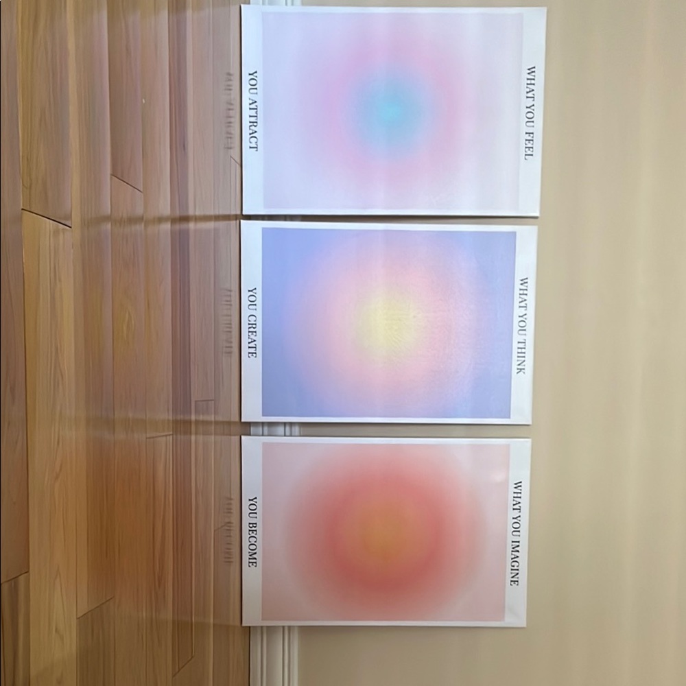 Abstract Gradient Art Set - Pink, Blue, Purple